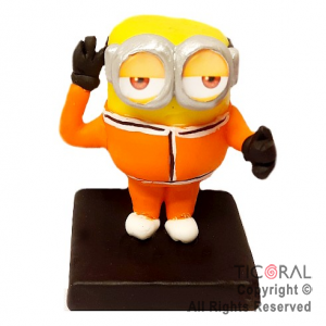 ADORNO MINIONS NARANJA A. PORCELANA FRIA x 1